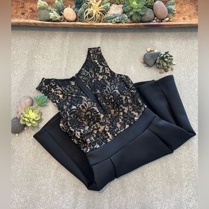 Windsor Black and Nude Dress